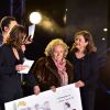 Sandrine Quétier, Bernadette Chirac et Anne Barrère - Concert de l'opération "Pièces Jaunes 2015" au Carré Belle-Feuille à Boulogne-Billancourt le 11 février 2015.