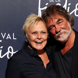 Muriel Robin et Olivier Marchal à la projection du téléfilm "Jacqueline Sauvage : C'était lui ou moi" au festival international du film de La Rochelle, France, le 13 septembre 2018. © Patrick Bernard/Bestimage