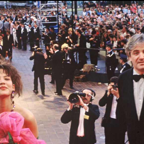 Sophie Marceau et Andrzej Zulawski au festival de Cannes en 1988.