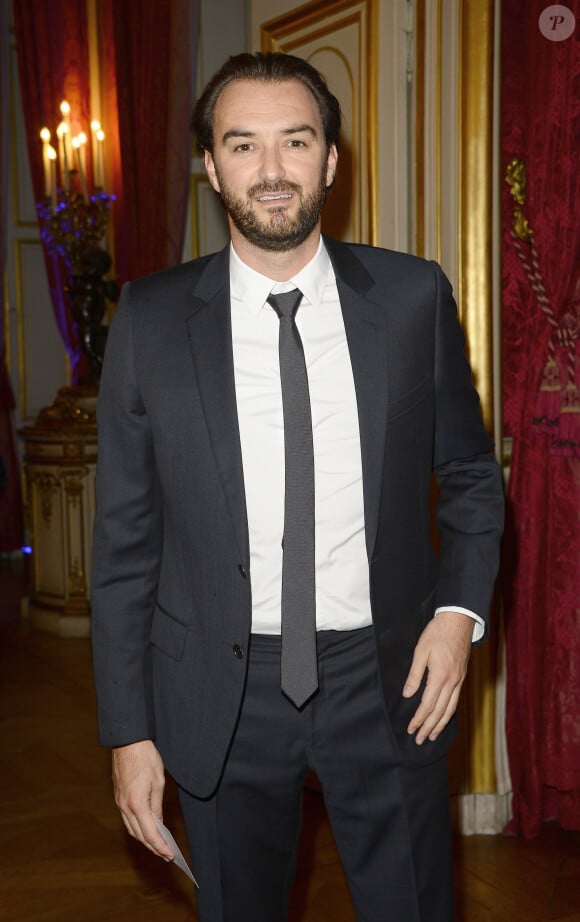 Cyril Lignac au dîner des Grands Chefs au Quai d'Orsay à l'occasion de la désignation du vainqueur du Bocuse d'Or à Paris le 22 septembre 2015.