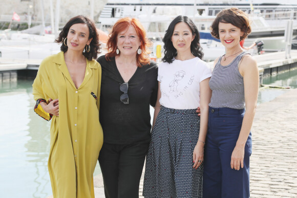 Amelle Chahbi, Eva Darlan, Linh-Dan Pham et Constance Dollé - Photocall de la série "Faites des gosses" lors de la 21ème édition du Festival de la Fiction TV de la Rochelle. Le 14 septembre 2019 © Patrick Bernard / Bestimage