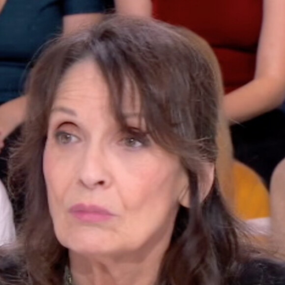 Chantal Lauby, invitée de l'émission "Clique" sur Canal+. Le 8 janvier 2020.