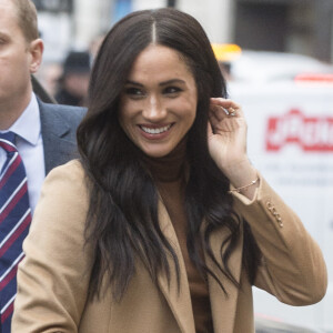 Le prince Harry, duc de Sussex, et Meghan Markle, duchesse de Sussex, en visite à la Canada House à Londres le 7 janvier 2020 © Ray Tang/London News Pictures via ZUMA Wire / Bestimage