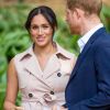 La duchesse Meghan de Sussex et le prince Harry à Johannesburg en Afrique du Sud le 2 octobre 2019.