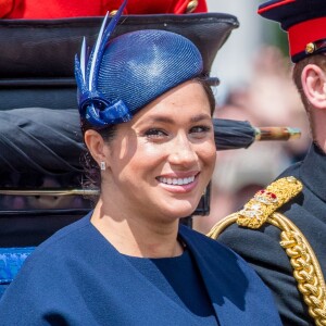 Meghan Markle, duchesse de Sussex - La parade Trooping the Colour 2019, célébrant le 93ème anniversaire de la reine Elisabeth II, au palais de Buckingham, Londres, le 8 juin 2019.