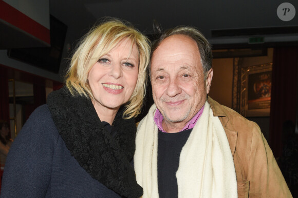 Chantal Ladesou et son mari Michel Ansault - Les célébrités assistent à la projection du film "Guy" suivie du concert exceptionnel d'Alex Lutz et des musiciens du film qui interprétent en exclusivité les musiques originales du film, dans la salle mythique du music-hall français, Bobino, à Paris, France, le 3 décembre 2018. © Coadic Guirec/Bestimage