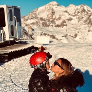 Vitaa en vacances avec son fils, le 9 janvier 2020 sur Instagram.