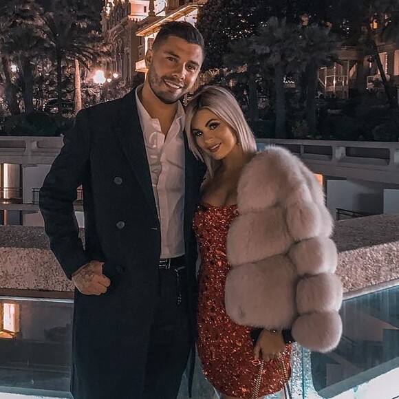 Carla Moreau et Kevin Guedj à Monaco, le 1er janvier 2020, sur Instagram