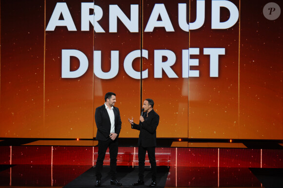Exclusif Arnaud Ducret et Nikos Aliagas - Surprises - Enregistrement de l'émission "La Chanson secrète 5", qui sera diffusée le 11 janvier 2020 sur TF1, à Paris. Le 17 décembre 2019 © Gaffiot-Perusseau / Bestimage