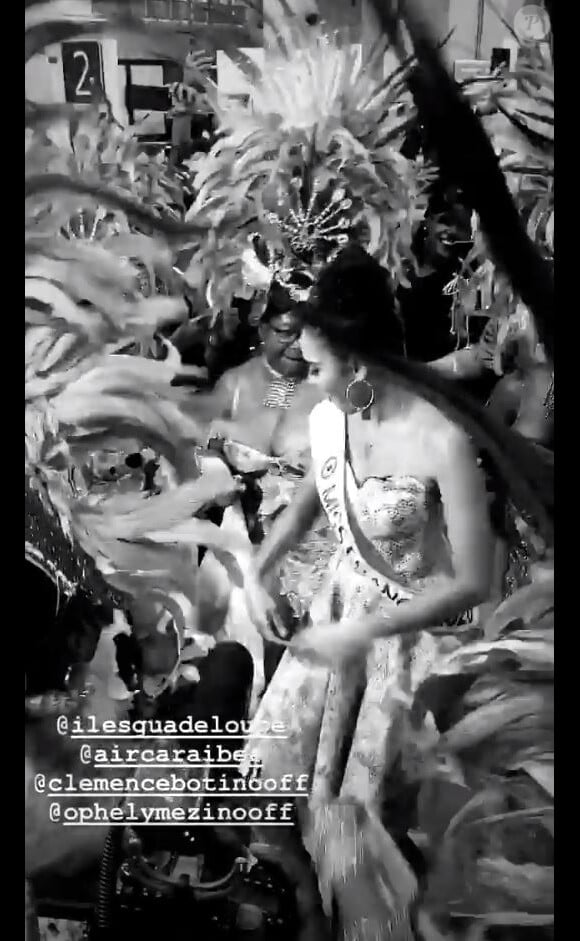 Ophély Mézino et Clémence Botino de retour en Guadeloupe le 14 janvier 2020 sur Instagram.