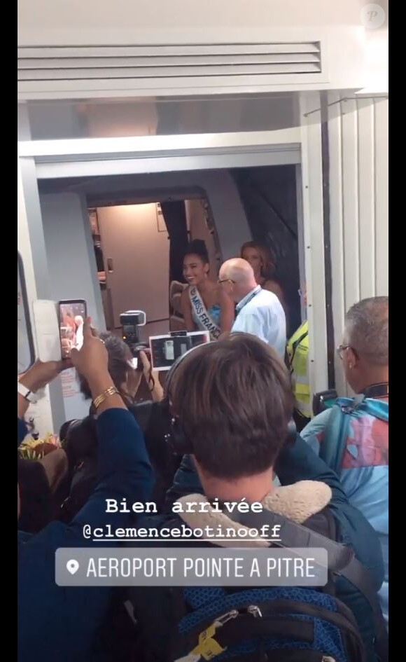 Ophély Mézino et Clémence Botino de retour en Guadeloupe le 14 janvier 2020 sur Instagram.