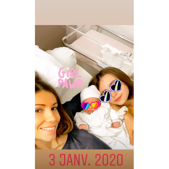 Alexandra Rosenfeld et ses filles sur Instagram le 5 janvier 2020.