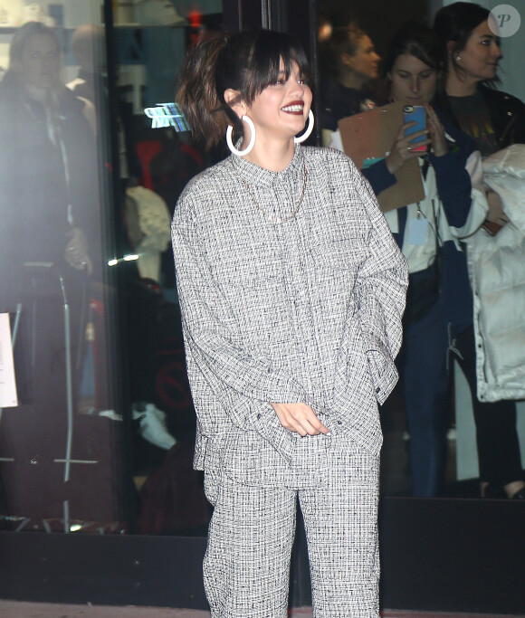 Selena Gomez à la soirée pour la sortie de son nouvel album "Rare" au flagship PUMA sur la 5e Avenue à New York, le 14 janvier 2020.