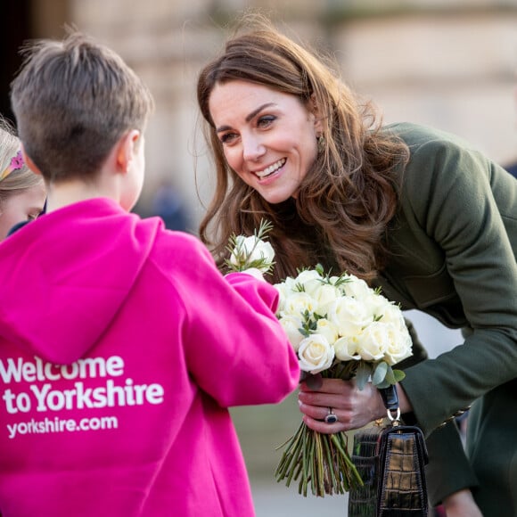 Le prince William, duc de Cambridge, et Catherine Kate Middleton, duchesse de Cambridge, sont en visite à Bradford le 15 janvier 2020.