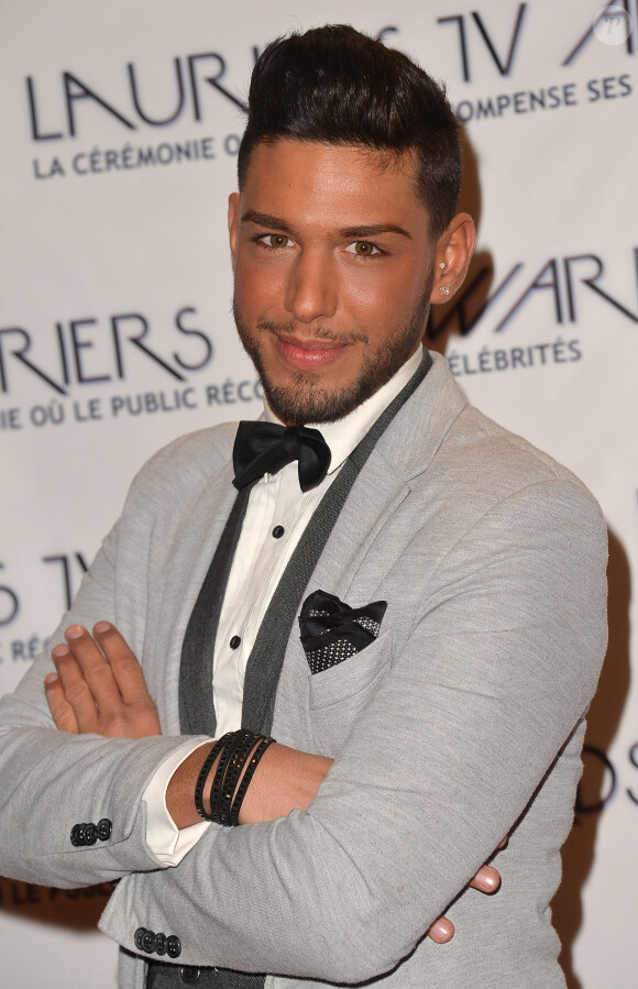Sacha Buyse (Secret Story 8) - Cérémonie des "Lauriers TV Awards 2015" à la Cigale à Paris, le 6 janvier 2015.