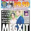 Une une de la presse sur le "Megxit" après la décision du prince Harry et de Meghan Markle de quitter le service de la couronne d'Angleterre en janvier 2020.