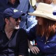 Bruno Solo et sa femme Véronique dans les tribunes lors des internationaux de France de Roland Garros à Paris, le 31 mai 2017. © - Dominique Jacovides - Cyril Moreau/ Bestimage