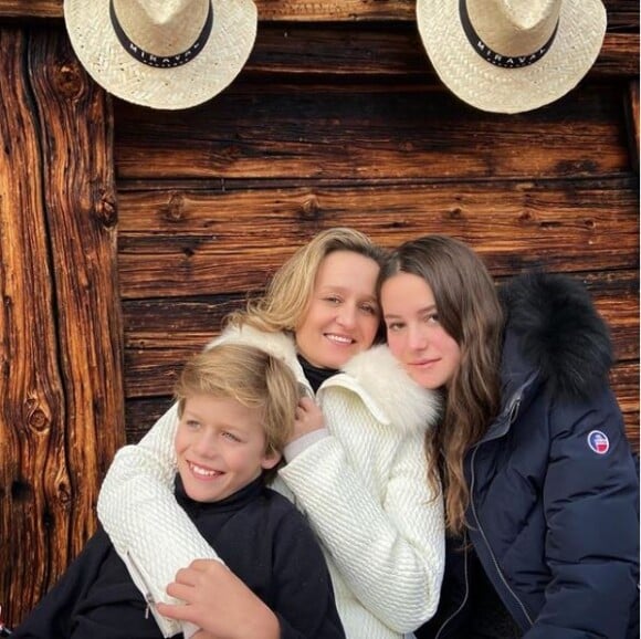 Caroline Roux et ses enfants sur Instagram, le 26 décembre 2019.