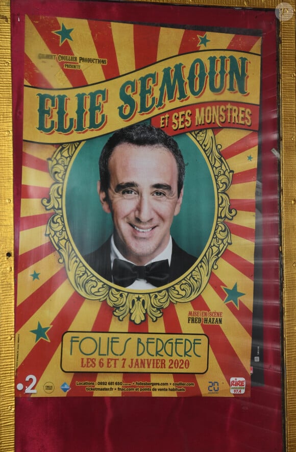 Exclusif - Illustration - Première du spectacle "Elie Semoun et ses monstres" aux Folies Bergère à Paris le 7 janvier 2020. © Coadic Guirec/Bestimage