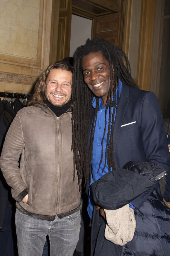 Exclusif - Mickaël Winter et Jean-Jacques Berthieu - Vernissage de l'Exposition "Women" de l'artiste peintre Vanessa Devevre à la Mairie du 8ème à Paris, le 21 janvier 2020. © Jack Tribeca/Bestimage