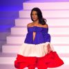Iris Mittenaere lors du dernier défilé de mode Haute-Couture printemps-été 2020 "Jean-Paul Gaultier" au théâtre du Châtelet à Paris, France, le 22 janvier 2020.