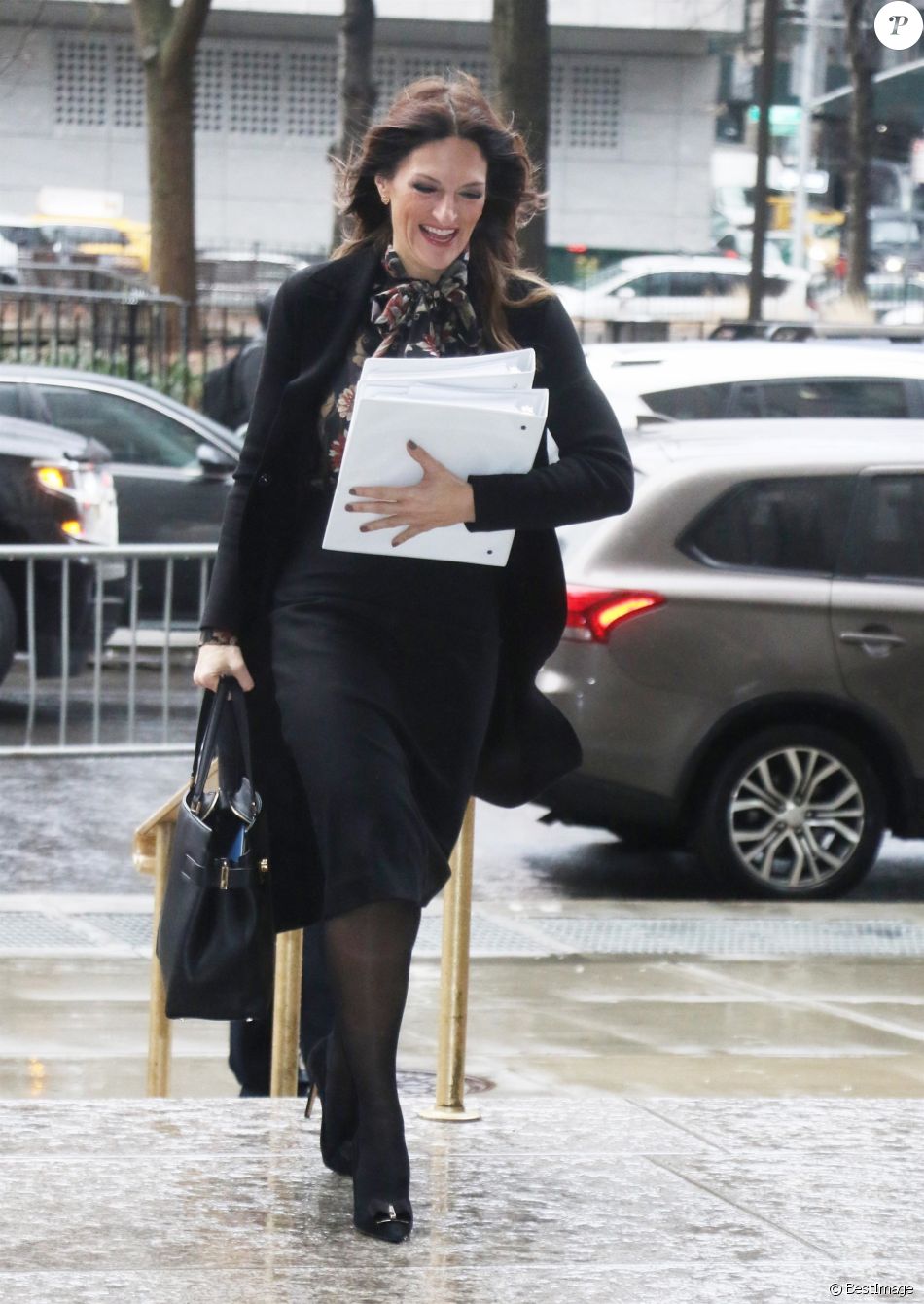 Donna Rotunno arrive à la Cour Suprême de New York pour la sélection