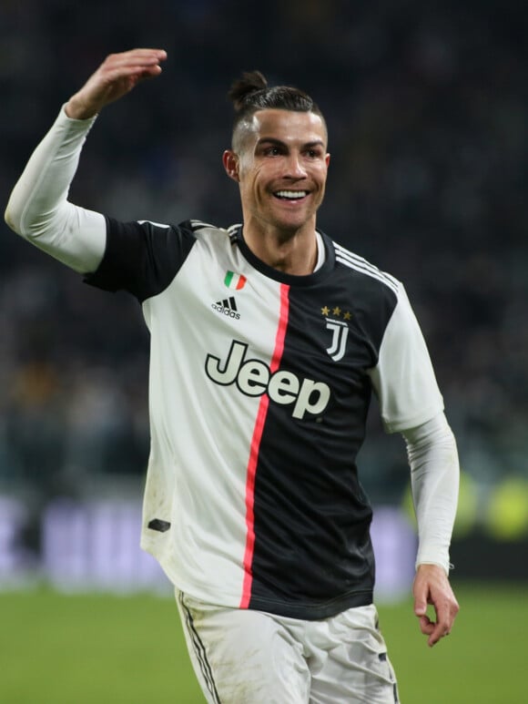 Cristiano Ronaldo lors du match de la juventus de Turin contre Parme Calcio à Turin le 19 janvier 2020.