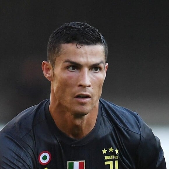 Cristiano Ronaldo lors du match de Series A, Verone contre la Juventus de Turin, la Juventus remporte le match 3 à 2; Verone le 18 août 2018.