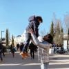 Rachel Legrain-Trapani a partagé les coulisses de sa virée en famille au Parc Astérix. Instagram, le 30 décembre 2019. Ici son fils Gianni avec son chéri Valentin Léonard.