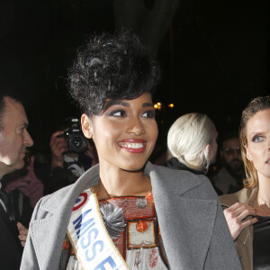 Clémence Botino (Miss France 2020) - Les célébrités au défilé de mode Haute-Couture printemps-été 2020 "Jean-Paul Gaultier" au théâtre du Châtelet à Paris le 22 janvier 2020. © Christophe Aubert via Bestimage