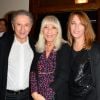 Michel Drucker avec sa femme Dany Saval et sa fille Stéphanie (Stéfanie) Jarre - Inauguration du théâtre de la Tour Eiffel à Paris le 16 octobre 2017. © Coadic Guirec/Bestimage