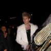 Noah Cyrus et Machine Gun Kelly arrivent à l'after-party des Grammy Awards organisée par le label Sony aux Raleigh Studios. Los Angeles, le 26 janvier 2020.