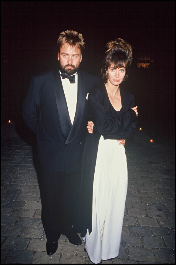 Luc Besson et Anne Parillaud au Festival de Cannes en 1990.