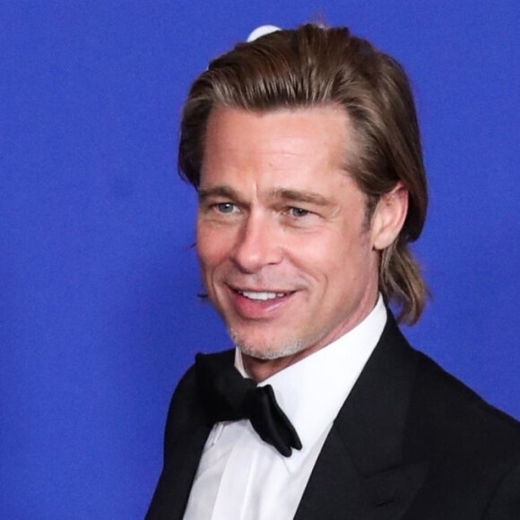 Brad Pitt lors de la Press Room (Pressroom) de la 77ème cérémonie annuelle des Golden Globe Awards au Beverly Hilton Hotel à Los Angeles le 5 janvier 2020.