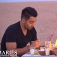 Delphine et Romain dans "Mariés au premier regard 2020", le 3 février, sur M6