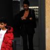 Georgina Rodriguez fait du shopping avec son beau-fils Cristiano Jr. dans la rue "Via Monte Napoleone" à Milan, Italie, le 3 février 2020.