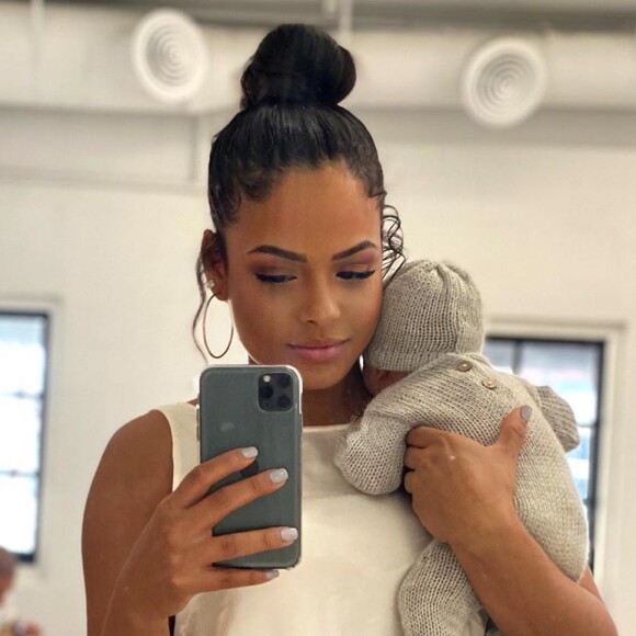 Christina Milian et son fils Isaiah, né de sa relation avec M. Pokora, sur Instagram, février 2020.