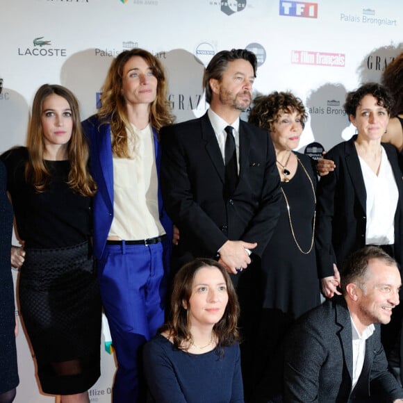 Fanny Herrero, Liliane Rovere, Thibault de Montalembert, Fanny Sidney, Stefi Celma, Cedric Klapisch, Dominique Besnehard - 23e "Trophées du Film Francais" au Palais Brongniart de Paris. Le 2 février 2016. @Aurore Marechal/ABACAPRESS.COM