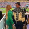 Beyoncé et Jay-Z assistent au Super Bowl LIV opposant les San Francisco 49ers aux Kansas City Chiefs, au Hard Rock Stadium. Miami, le 2 février 2020.