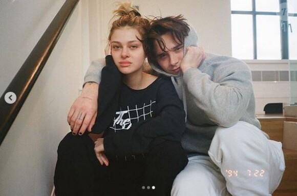 Brooklyn Beckham et sa petite amie Nicola Anne Peltz. Janvier 2020.