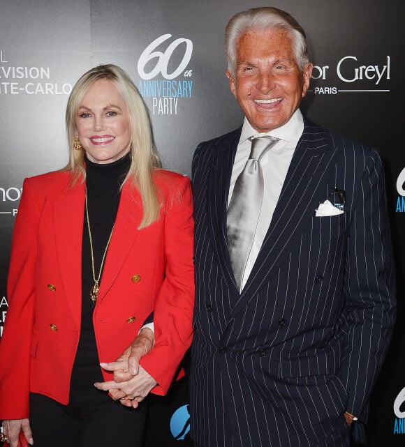 George Hamilton et sa femme Alana Stewart - 60e anniversaire du Festival de Télévision de Monte-Carlo à West Hollywood le 5 février 2020.