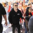 Joaquin Phoenix à la manifestation Fire Drill Friday dans les rues de Los Angeles, Californie, Etats-Unis, le 7 février 2020.