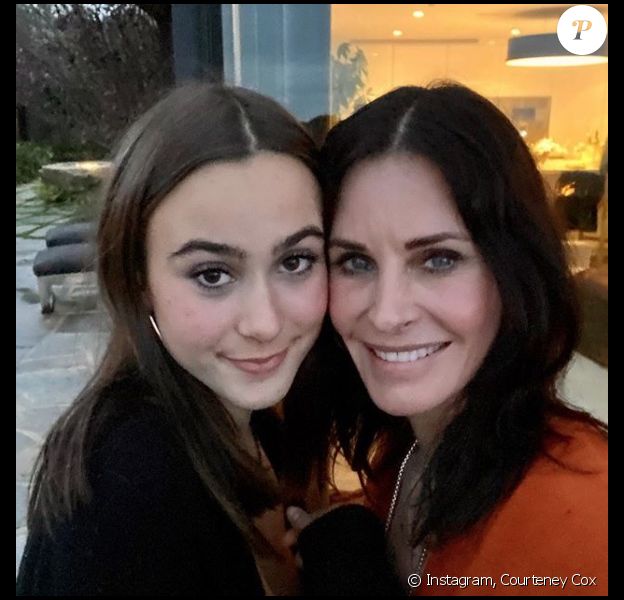 Courteney Cox et sa fille Coco sur Instagram. Le 29 novembre 2019.
