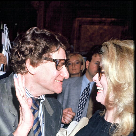 Yves Saint Laurent et Catherine Deneuve le 24 juillet 1989.