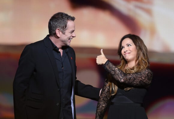 Exclusif - Garou et Hélène Segara - Enregistrement de l'émission "Alors on chante" au palais des sports à Paris, qui sera diffusée le 28 novembre 2014 sur TF1.