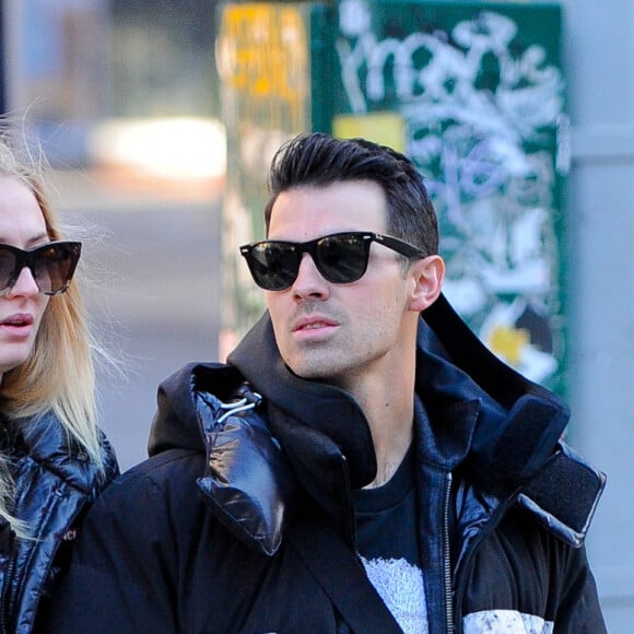 Exclusif - Sophie Turner et Joe Jonas font du shopping à New York, le 29 novembre 2019. En février 2020, il est révélé que le couple attend son premier enfant.