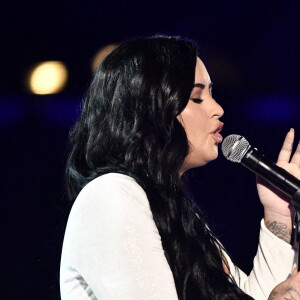 Demi Lovato lors de la 62e édition de la soirée des Grammy Awards à Los Angeles, Californie, Etats-Unis, le 26 janvier 2020. @Robert Hanashiro-USA Today/SPUS/ABACAPRESS.COM