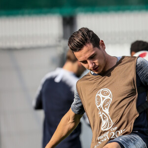 Florian Thauvin - Dernier entrainement de l'Equipe de France avant la finale de la Coupe du Monde de Football 2018. Le 14 juillet 2018 © Cyril Moreau / Bestimage