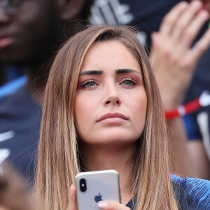 Charlotte Pirroni (compagne de Florian Thauvin) - Célébrités dans les tribunes lors du match de coupe du monde opposant la France au Danemark au stade Loujniki à Moscou, Russia, le 26 juin 2018. Le match s'est terminé par un match nul 0-0. © Cyril Moreau/Bestimage