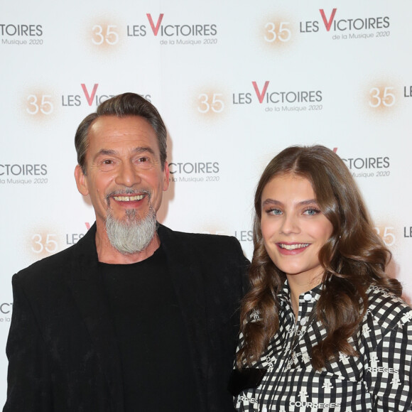 Florent Pagny, Maëlle lors de la 35ème édition des Victoires de la musique à La Seine Musicale, Boulogne Billancourt le 14 février 2020. © Cyril Moreau / Bestimage